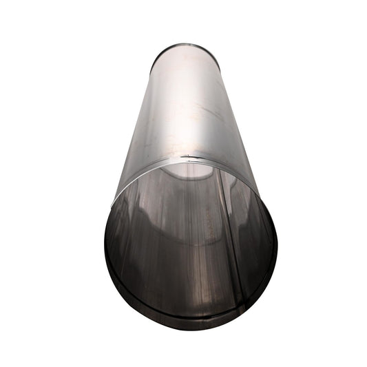 6" x 48" DuraBlack Stainless Steel Single-Wall Pipe - 6DBK-48SS