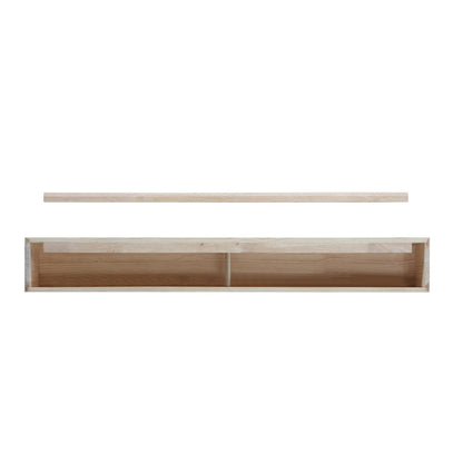72" Lexington Fireplace Shelf by Pearl Mantels - Rustic Distressed, Unfinished