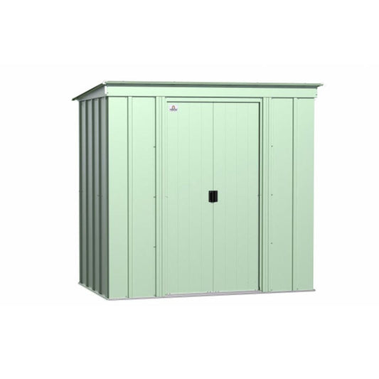 Arrow Classic Steel Storage Shed 6' x 4' -  Sage Green