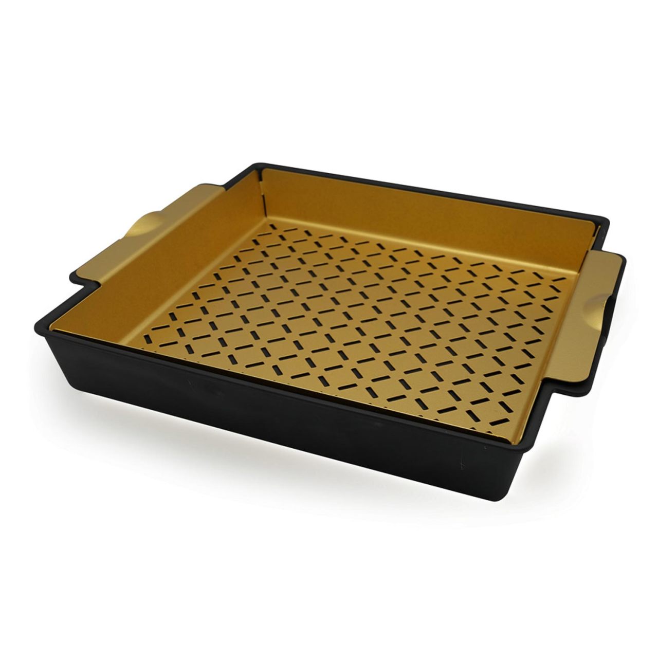 Grill & Serve| Antique Brass Grilling Tray