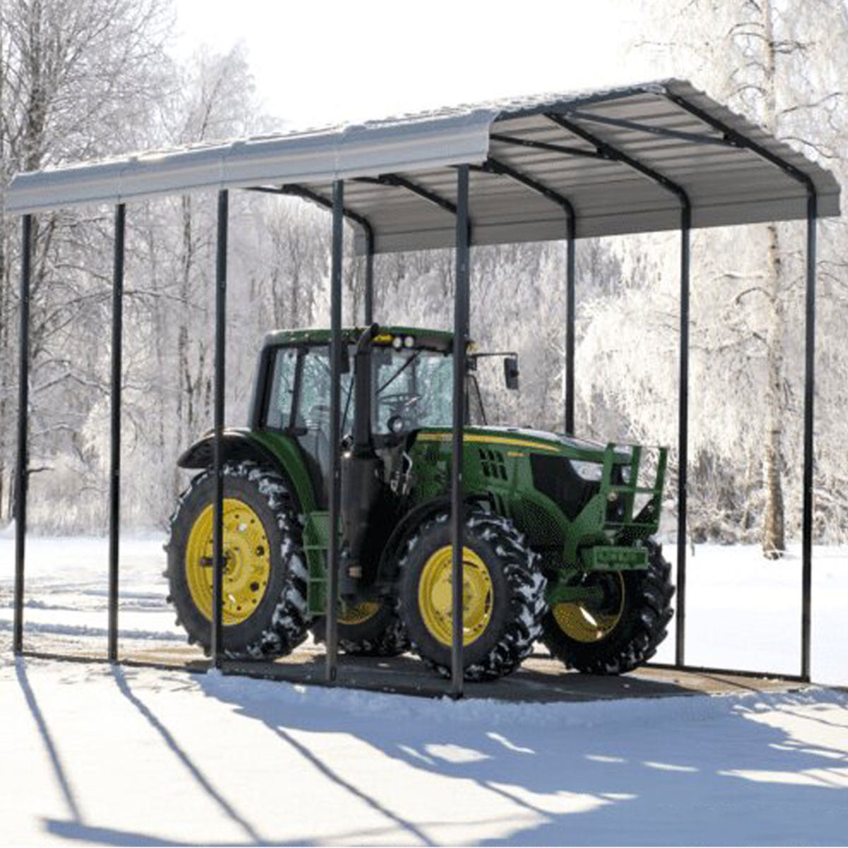 Arrow RV Carport 14 x 20 x 14 Ft. - Eggshell