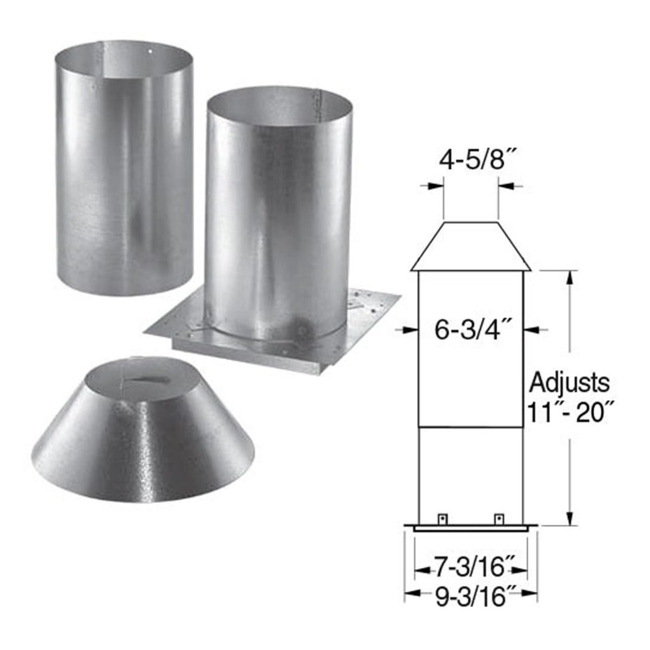 4" PelletVent Pro Attic Insulation Shield - 4PVP-IS