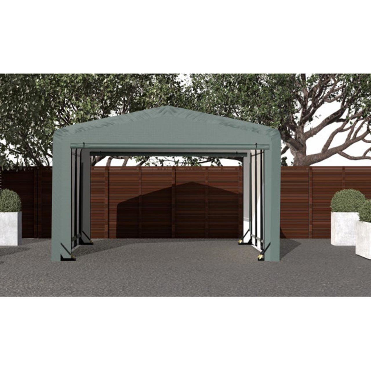 ShelterTube 12' x 18' x 8' Wind & Snow-Load Rated Garage - Green