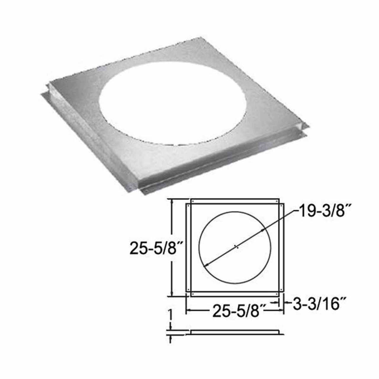 16" DuraChimney II Firestop - 16DCA-FS