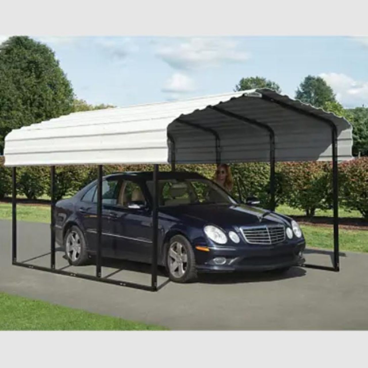 Arrow Carport 10x15x7 Ft. - Eggshell