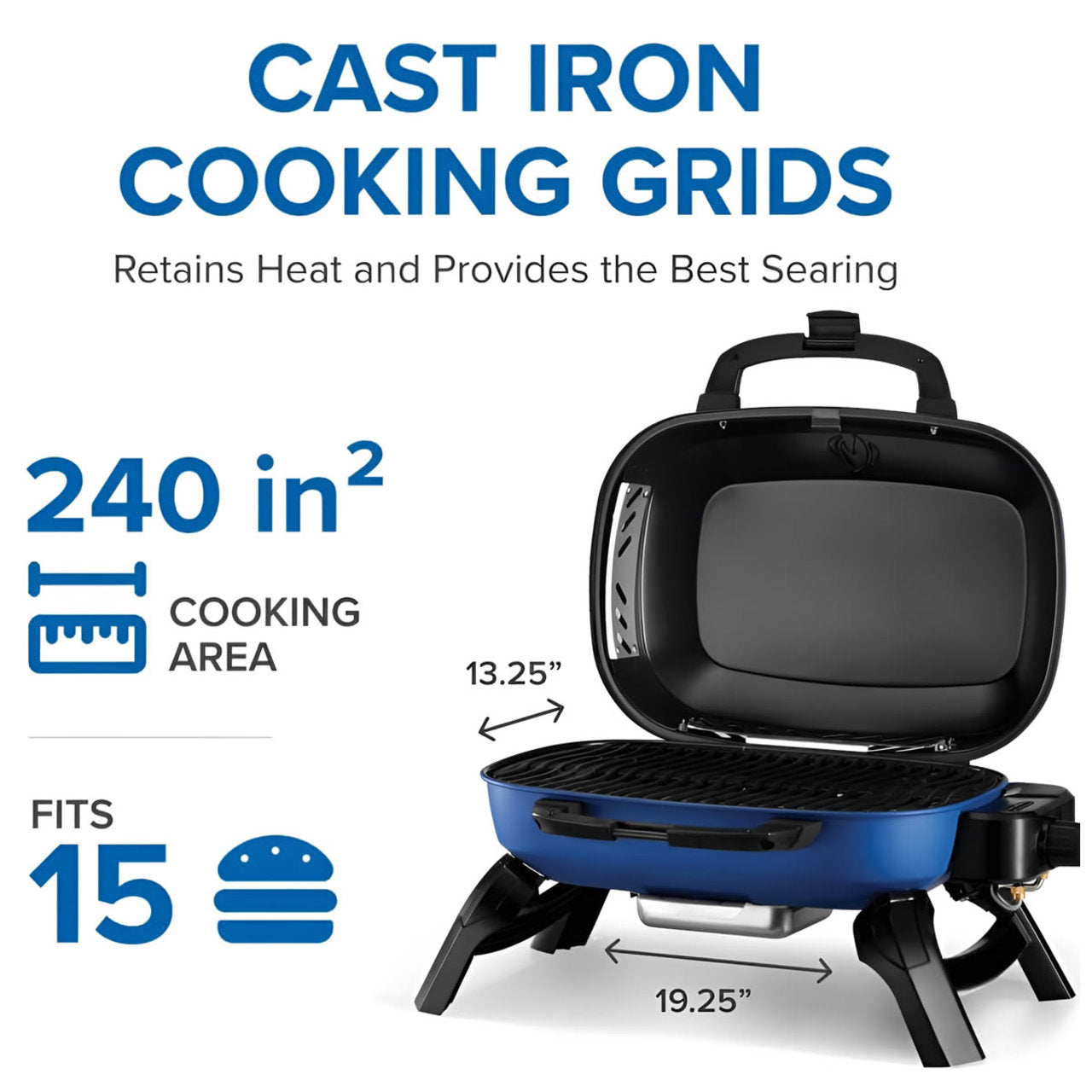 Napoleon TravelQ 240 Portable LP Blue Grill - TQ240-BL