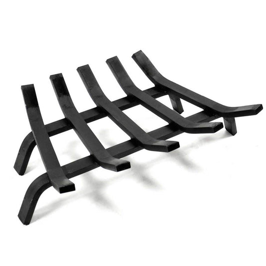 20" Black Lifetime Fireplace Grate - Extra Heavy-Duty