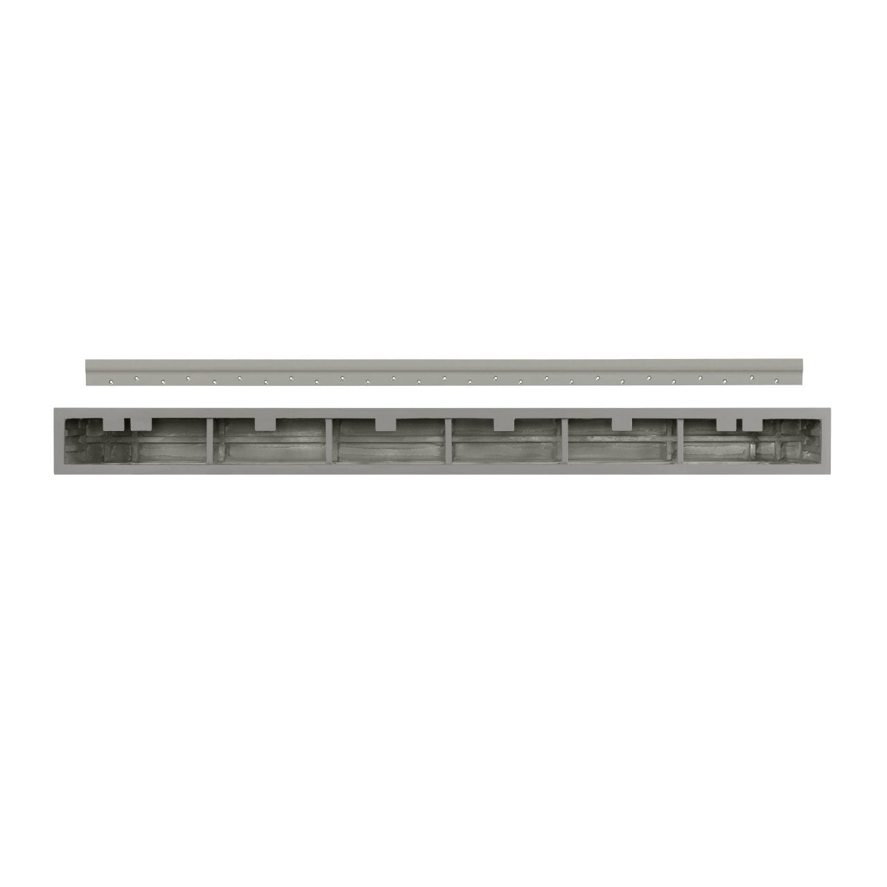 60" Zachary Non-Combustible Fireplace Shelf by Pearl Mantels - Graywash Finish