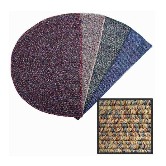 Braided 4' Half Round Rug - Beige