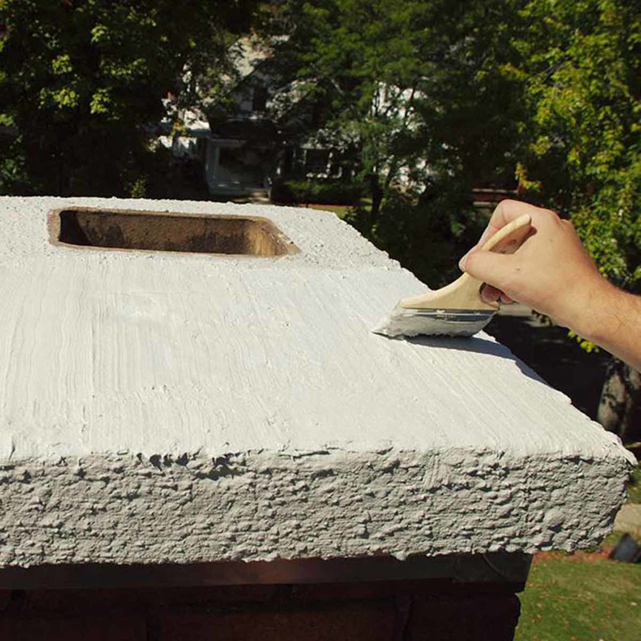 ChimneyRx Brushable Masonry Fireplace Crown Repair - 2 Gallon