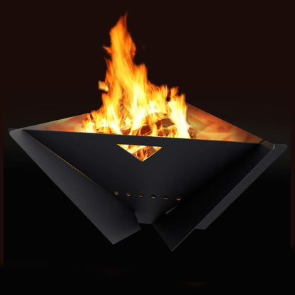 Delta Wood Burning Outdoor Firepit in Black