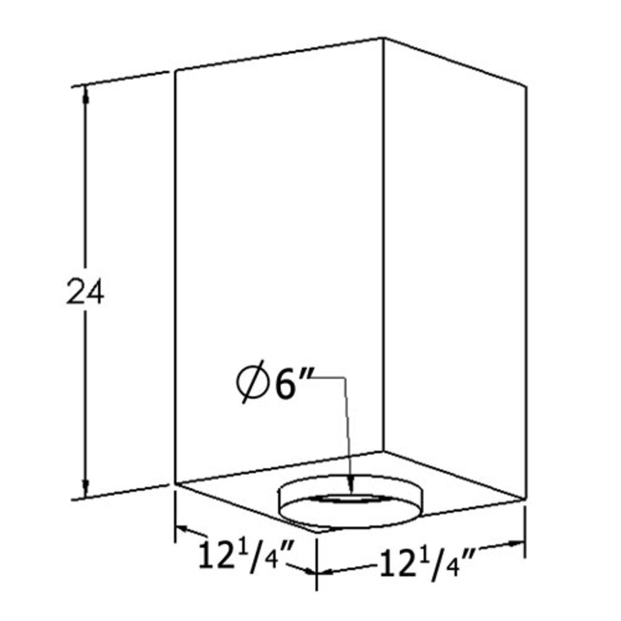 6'' Shasta Vent Cathedral Ceiling Support Box Kit