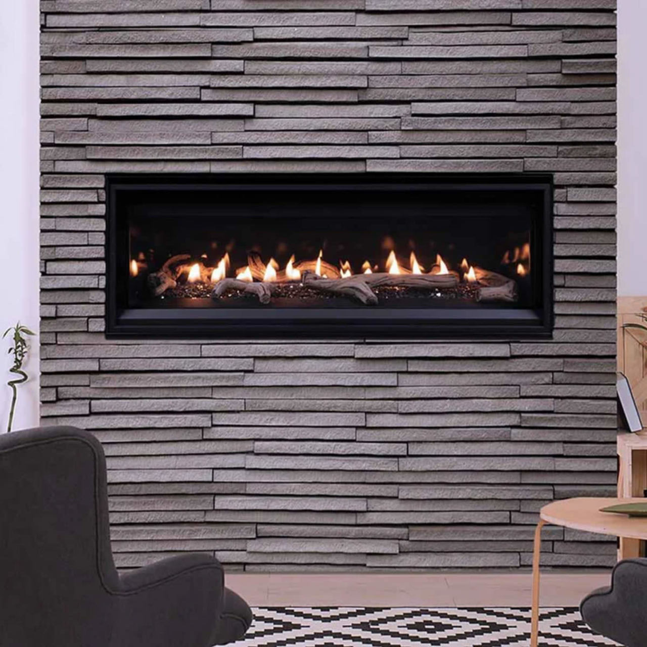 Superior 55" DV Contemporary Linear Fireplace - NG - DRL2055TEN