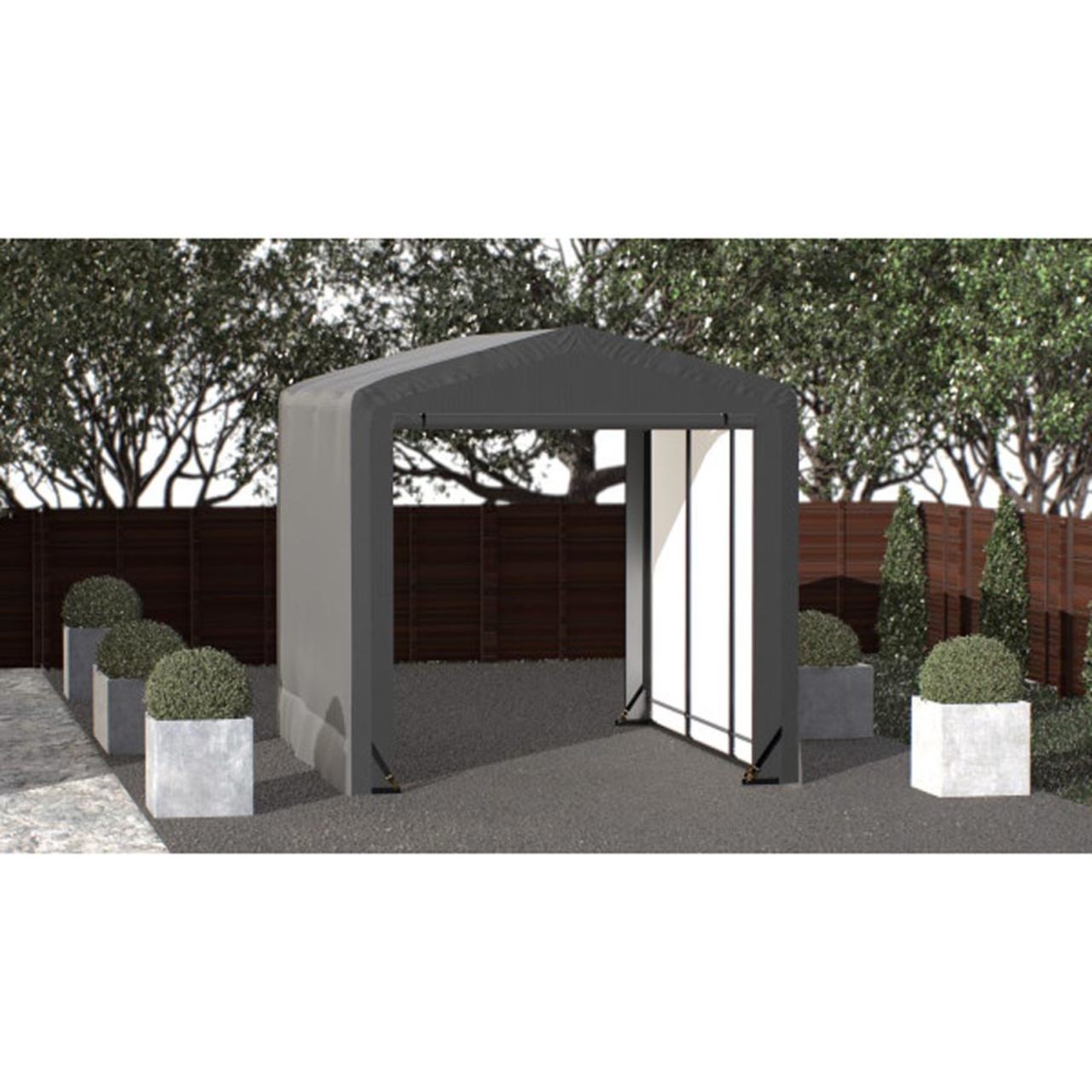 ShelterTube 10' x 14' x 10' Wind & Snow-Load Rated Garage - Gray