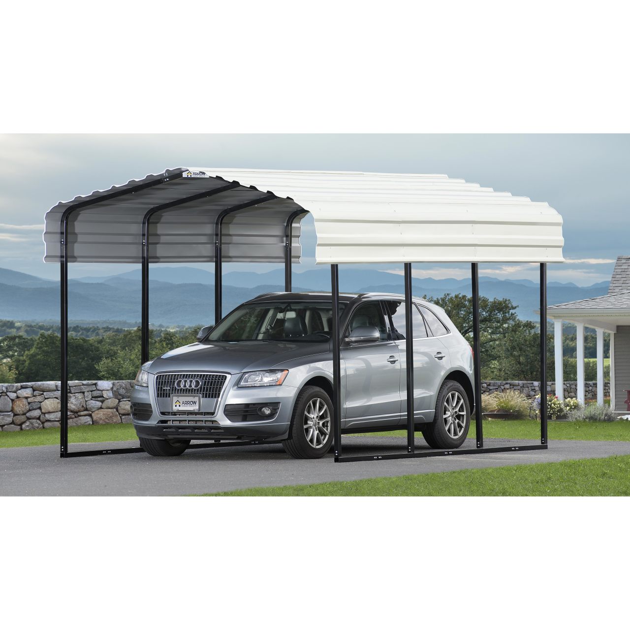 Arrow 10' x 15' x 9' Carport - Eggshell