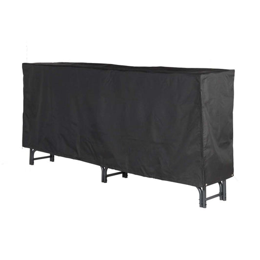 HY-C Extra Large Deluxe Black Log Rack Cover-SLRCD-XL