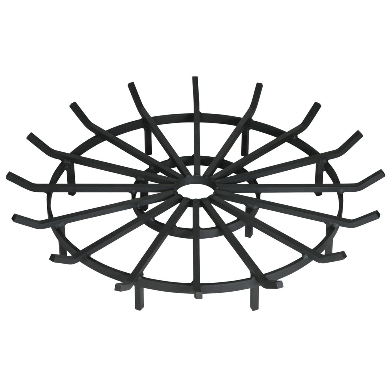 Heavy Duty Wagon Wheel Outdoor Fire Pit Grate- 40 inch Diameter
