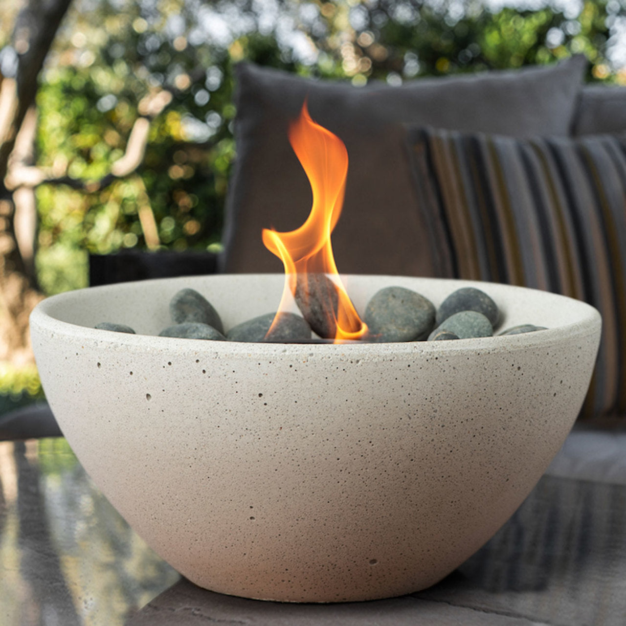 Basin Fire Bowl - White