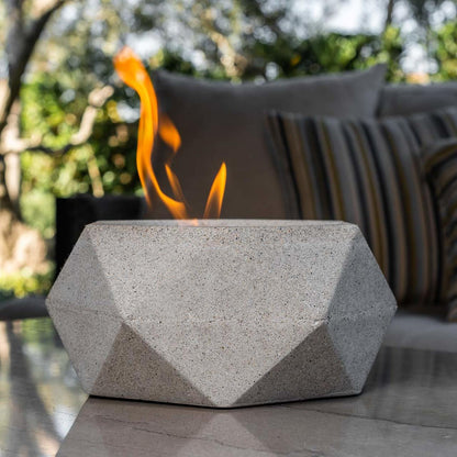 Geo Fire Bowl - White