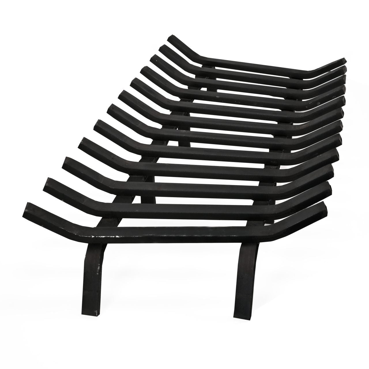 36" Black Lifetime Fireplace Grate - Extra Heavy-Duty