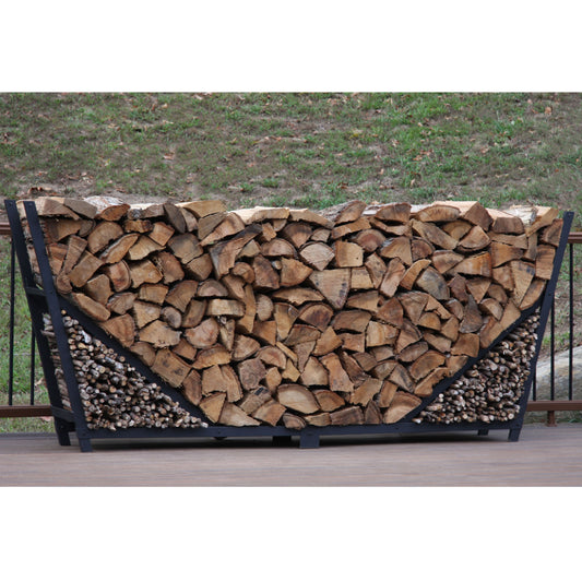 SHELTER-IT 10"™ Firewood Storage Rack with Kindling Storage - No Cover