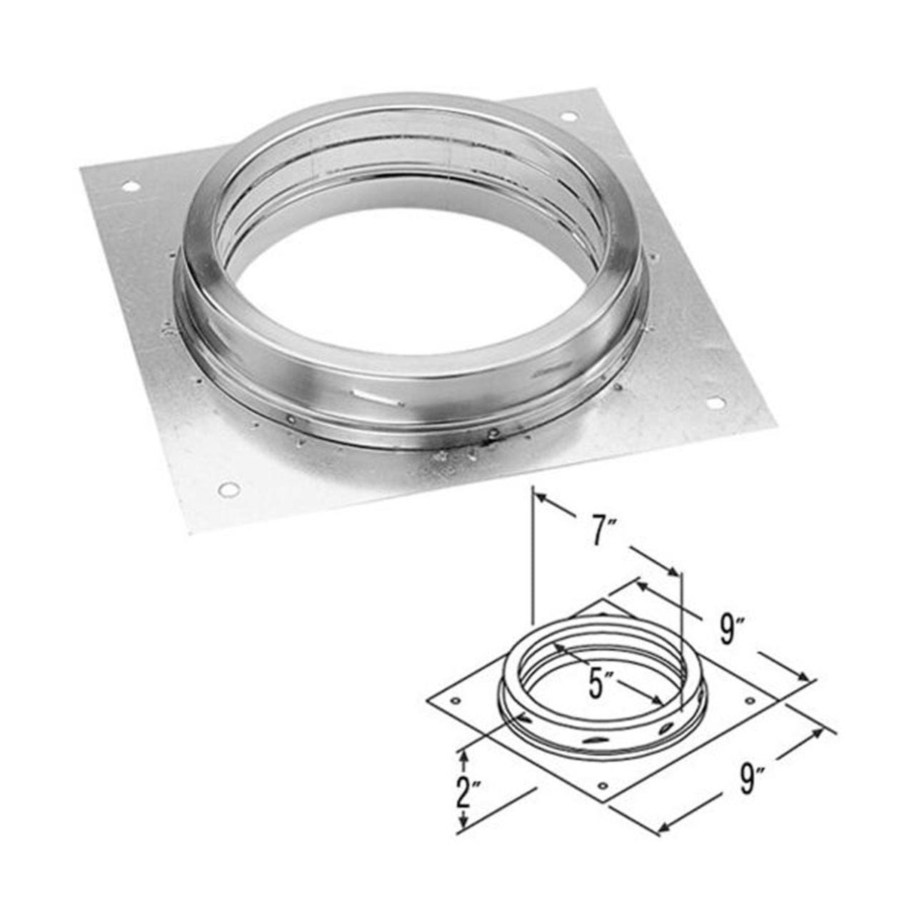5" DuraTech Anchor Plate - 5DT-AP