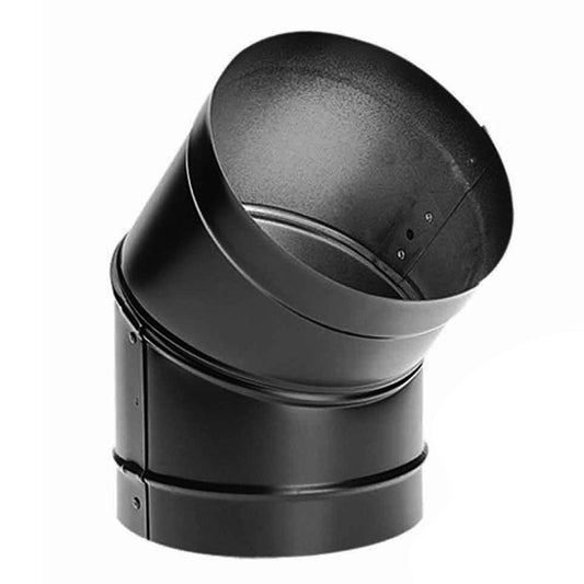 10" DuraBlack 45 Degree Black Elbow - 10DBK-E45