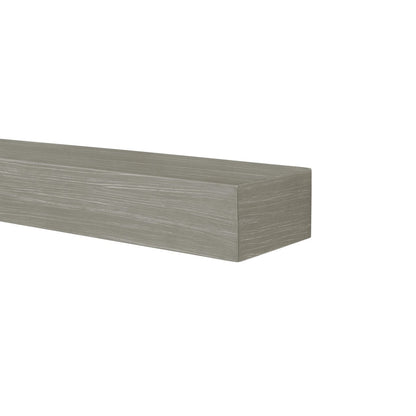 60" Zachary Non-Combustible Fireplace Shelf by Pearl Mantels - Graywash Finish