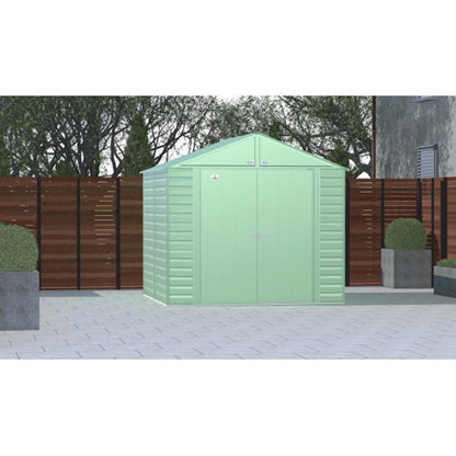 Arrow Select 8 x 8 Steel Storage Shed - Sage Green