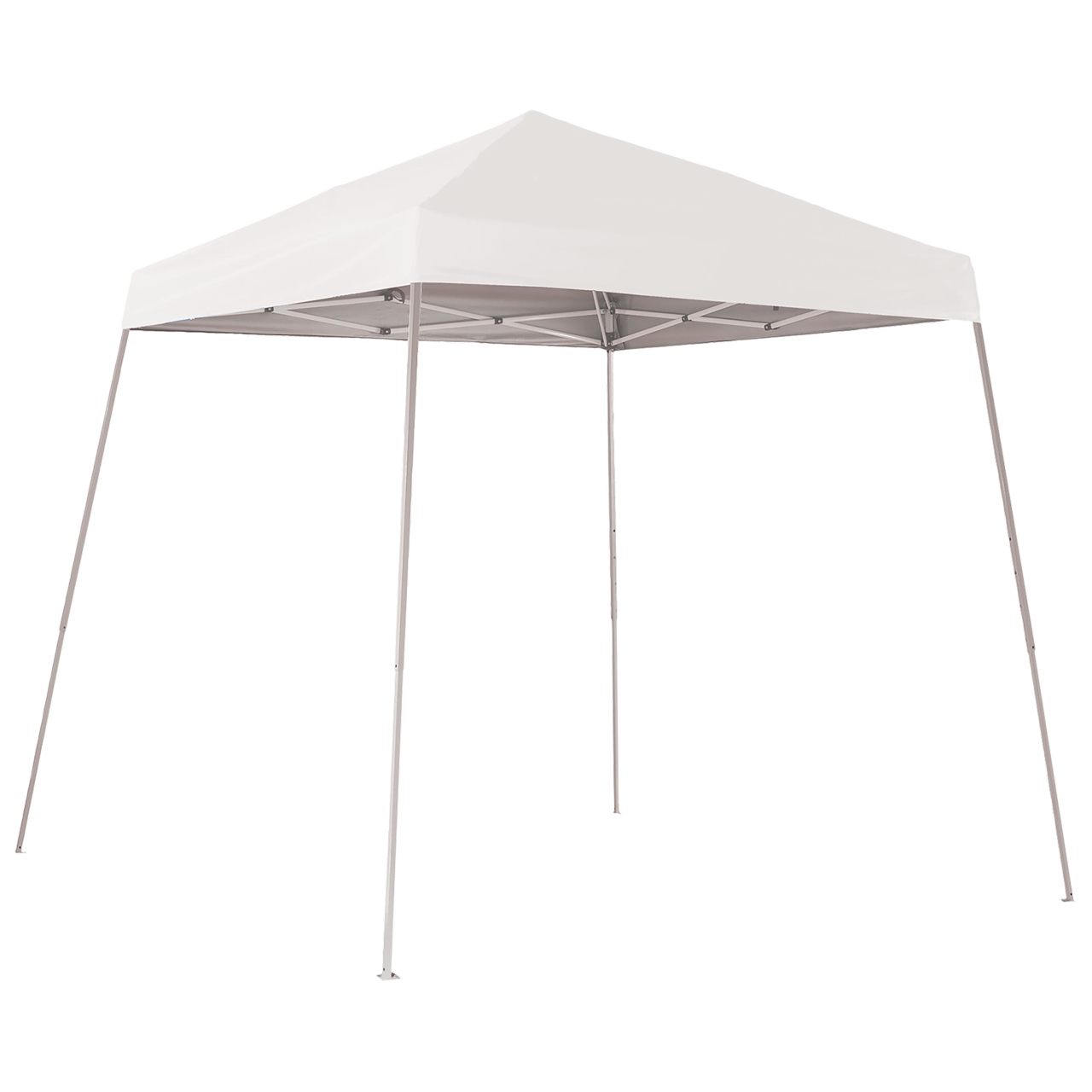Pop-Up HD 8' x 8' Slant Leg Canopy -  White