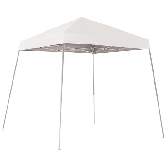 Pop-Up HD 8' x 8' Slant Leg Canopy -  White