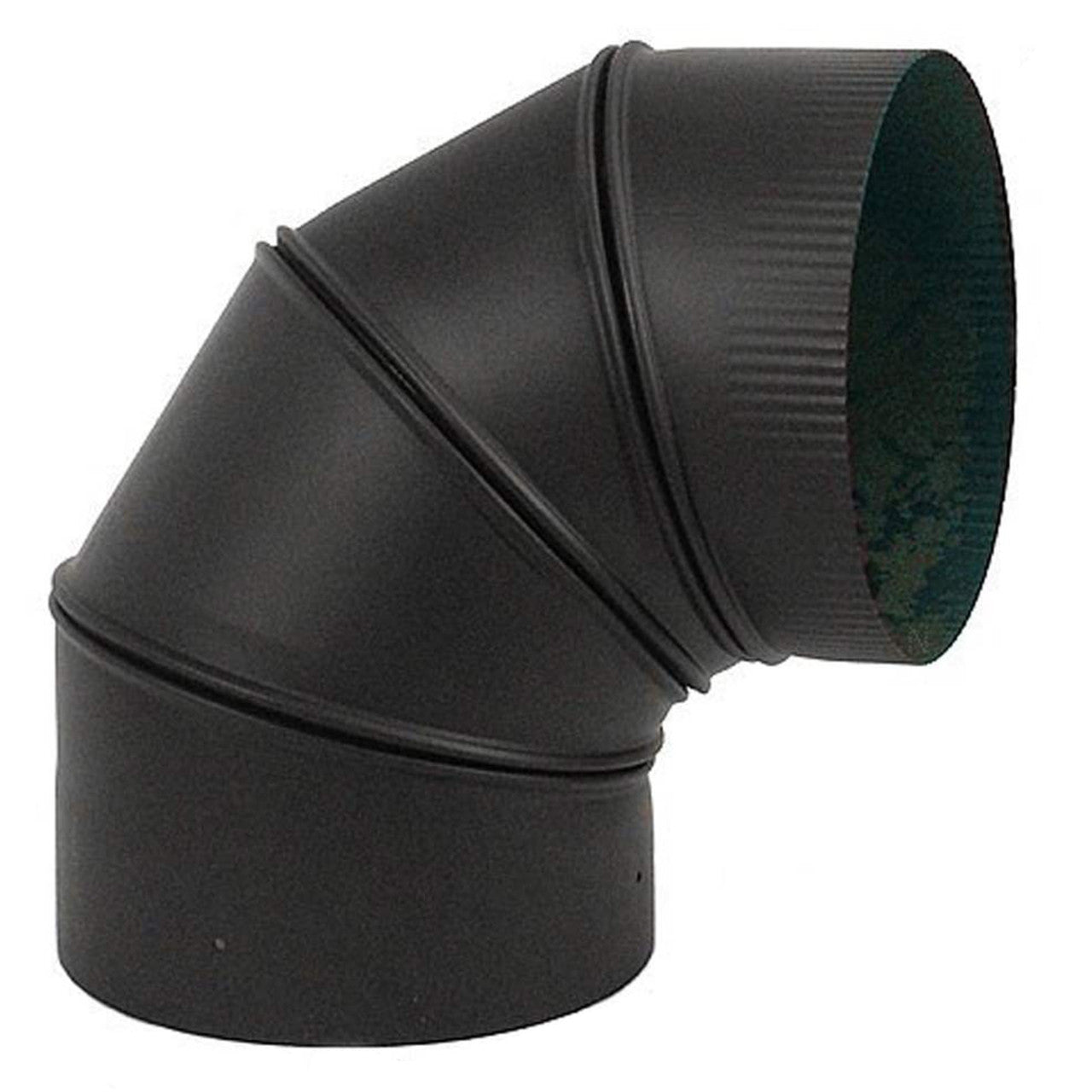 8" HeatFab 90 Degree Adjustable Black Elbow - 2814AB