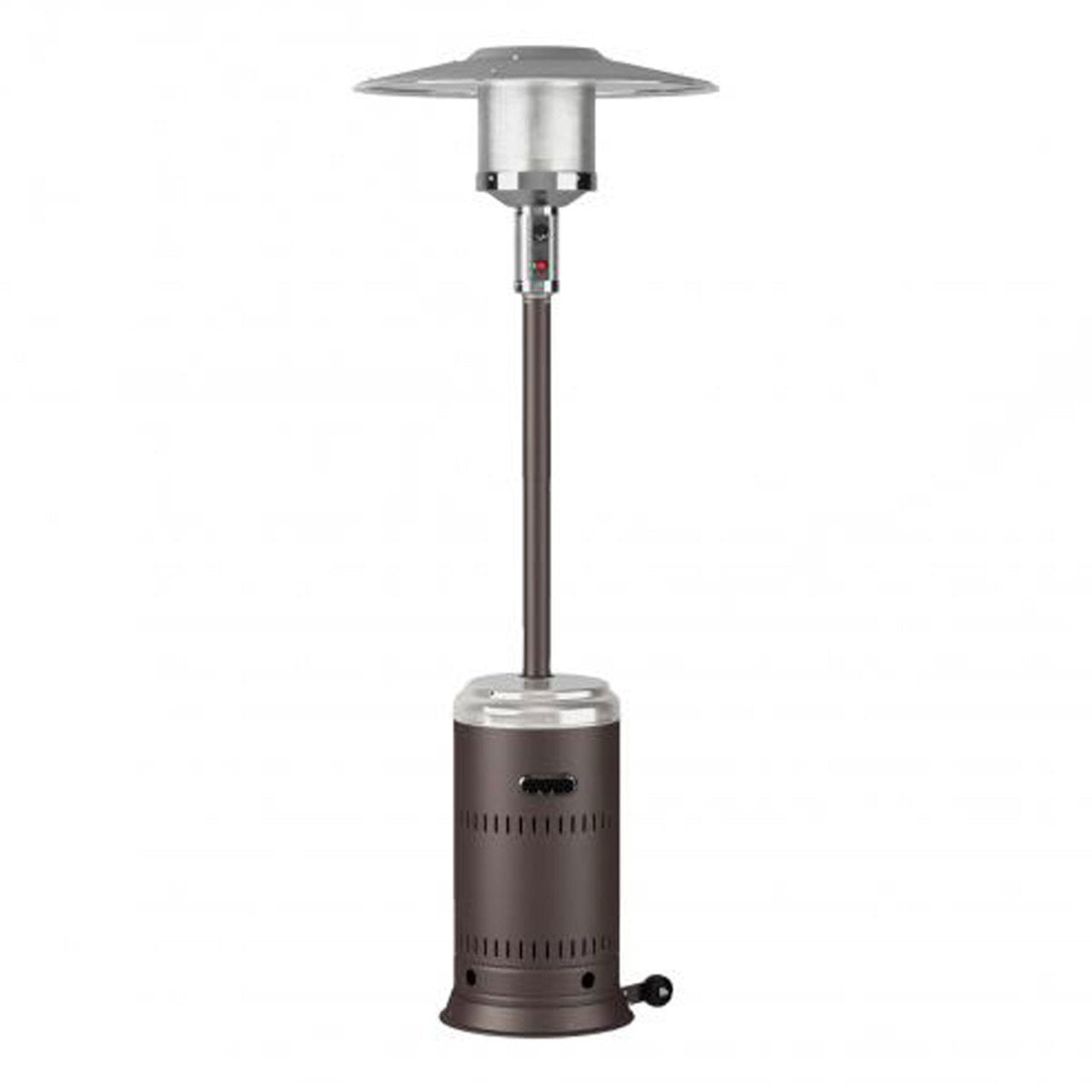 Ash and Stainless Steel Performance Series Gas Patio Heater- 46,000 BTU