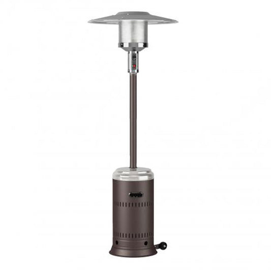 Ash and Stainless Steel Performance Series Gas Patio Heater- 46,000 BTU