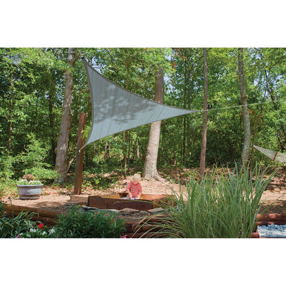 16' x 16' Heavyweight Triangle Shade Sail - Sea Blue