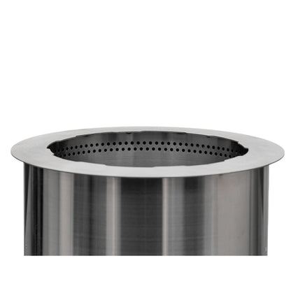 21" Smokeless Wood Burning Firepit - Stainless Steel
