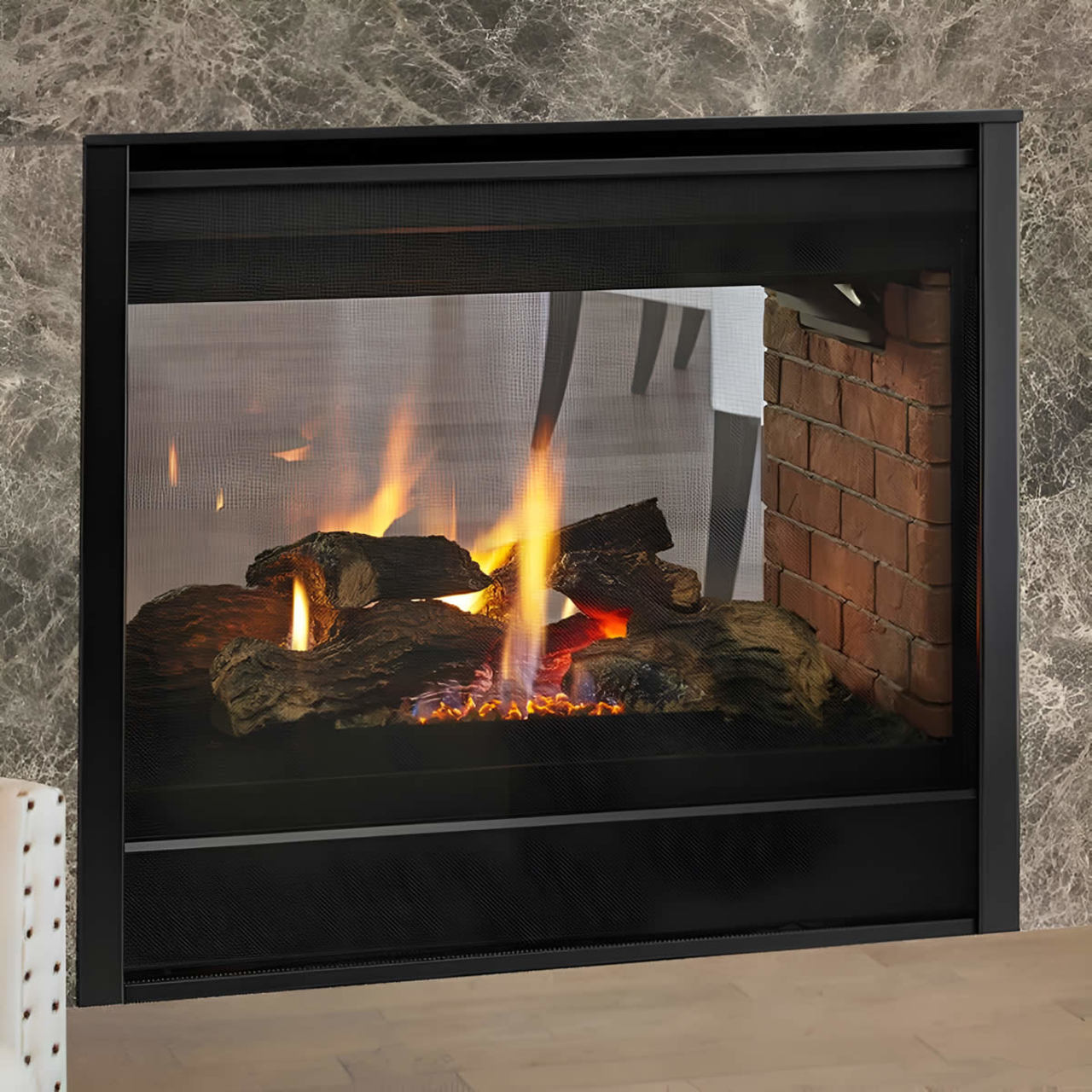 Majestic 36" See Through Multi Side Top/Rear Gas Fireplace - ST-DV36IN