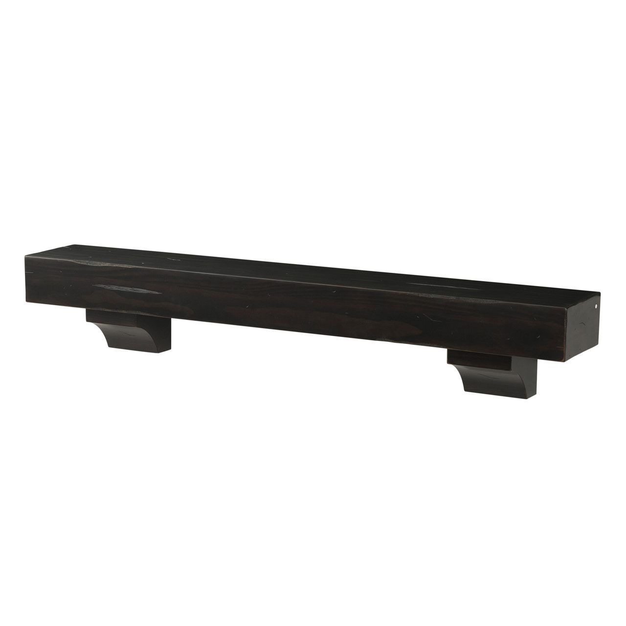 72" Shenandoah Fireplace Shelf by Pearl Mantels - Espresso Distressed Finish