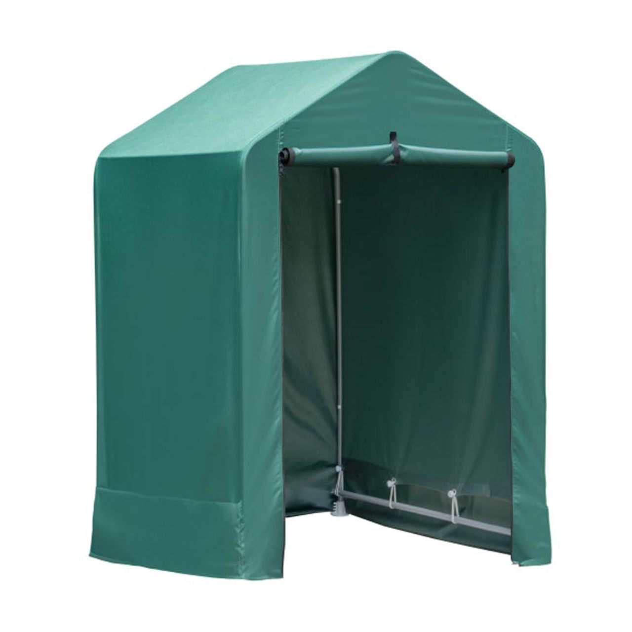 4' x 4' x 6' Green Garden Shed