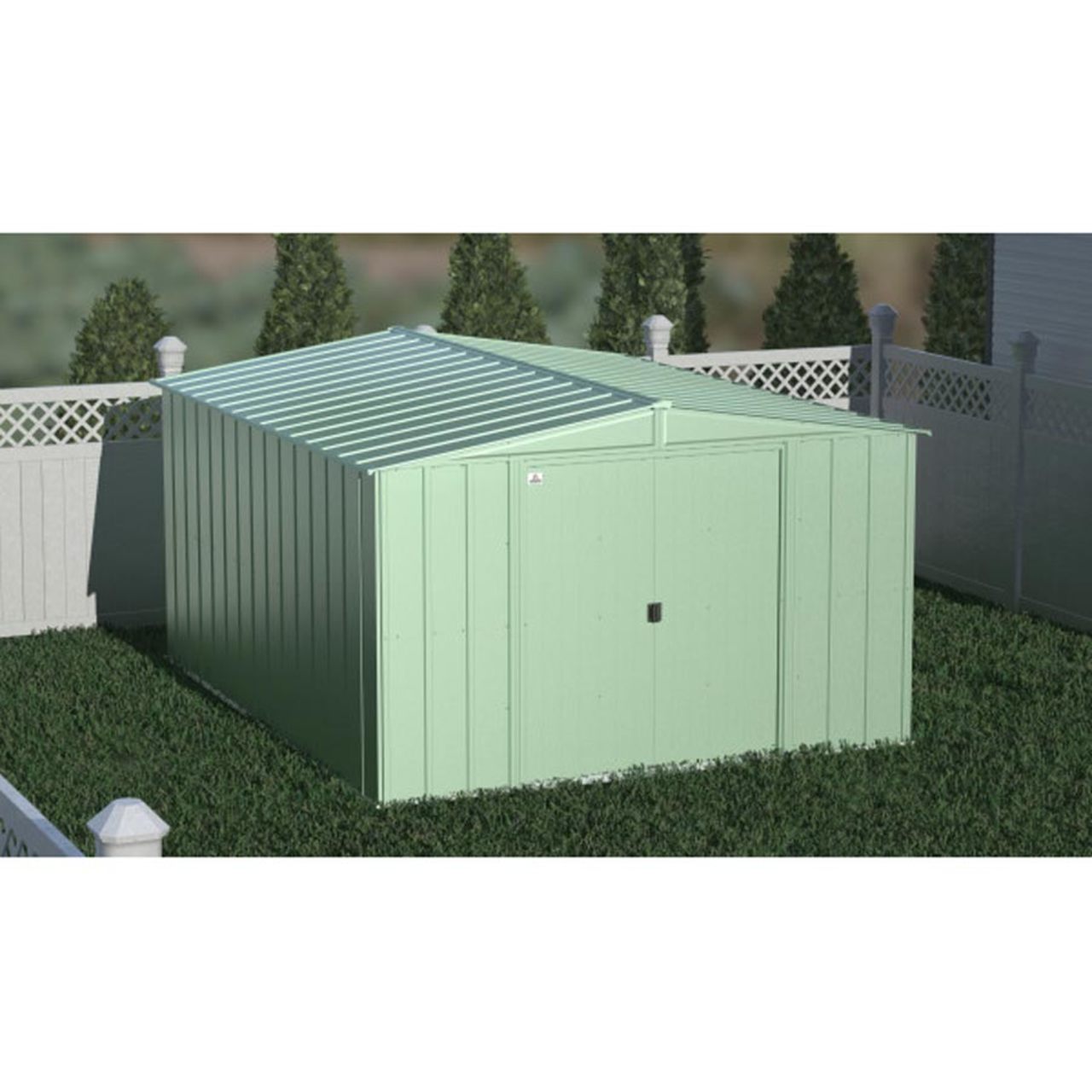 Arrow Classic Steel Storage Shed  10' x 12' - Sage Green