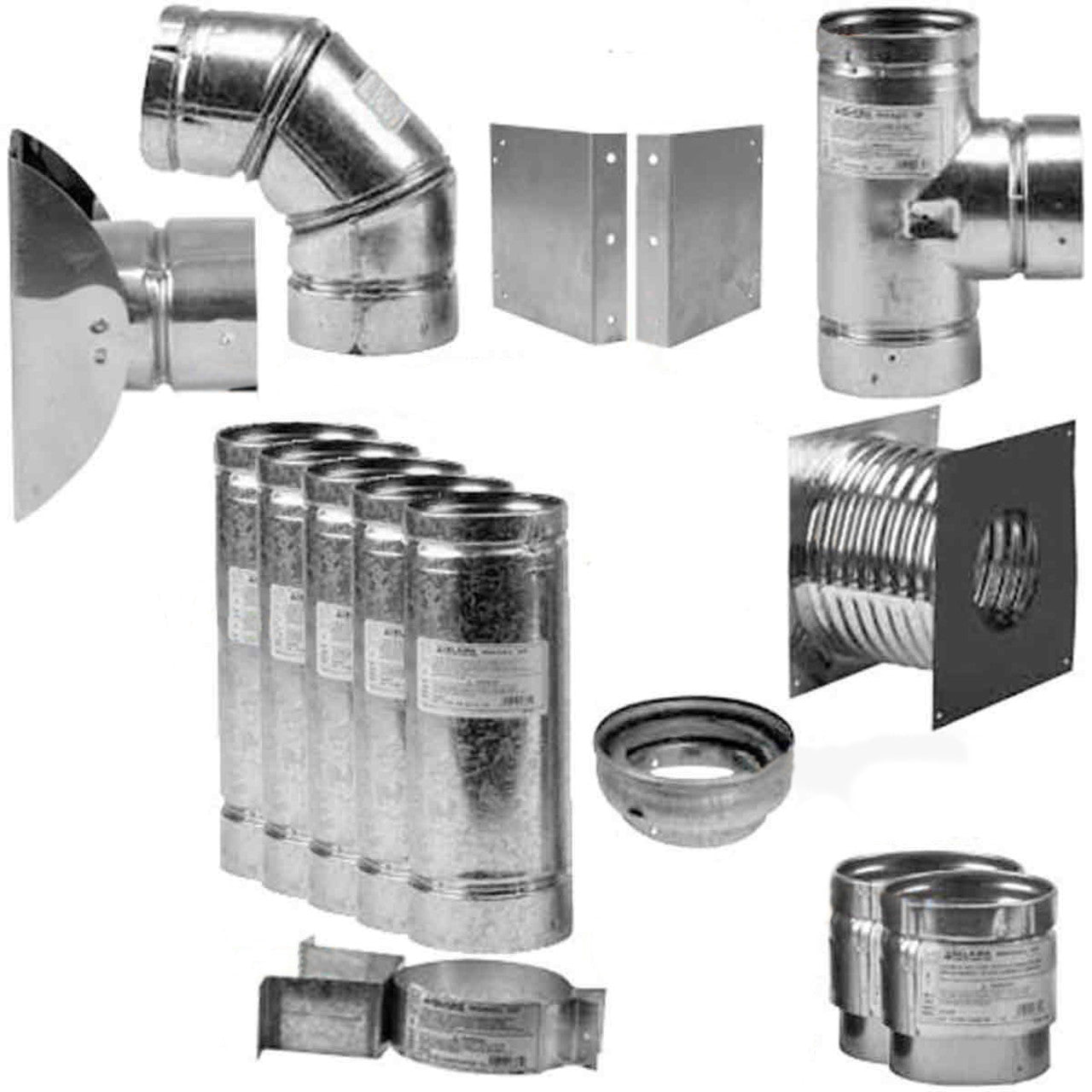 3" to 4" Selkirk VP Pellet Vent Pipe Thru-the-Wall Kit - 3/4VP-KIT