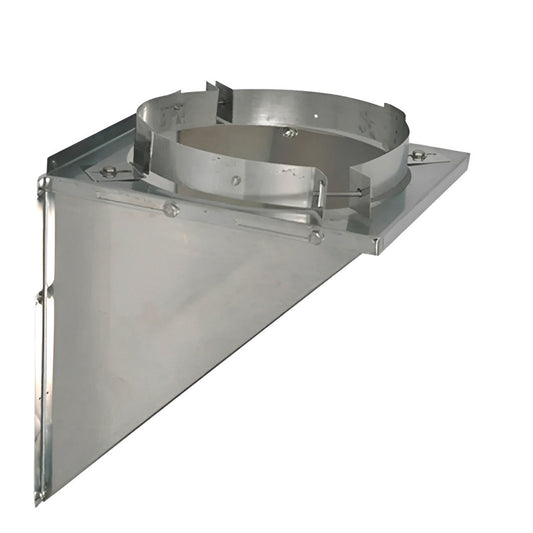 8" Ventis Class-A All Fuel Chimney 304L Stainless Tee Support - VA-TS08SS