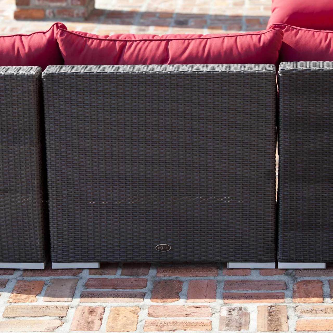 Mocha Wicker Sofa Patio Set