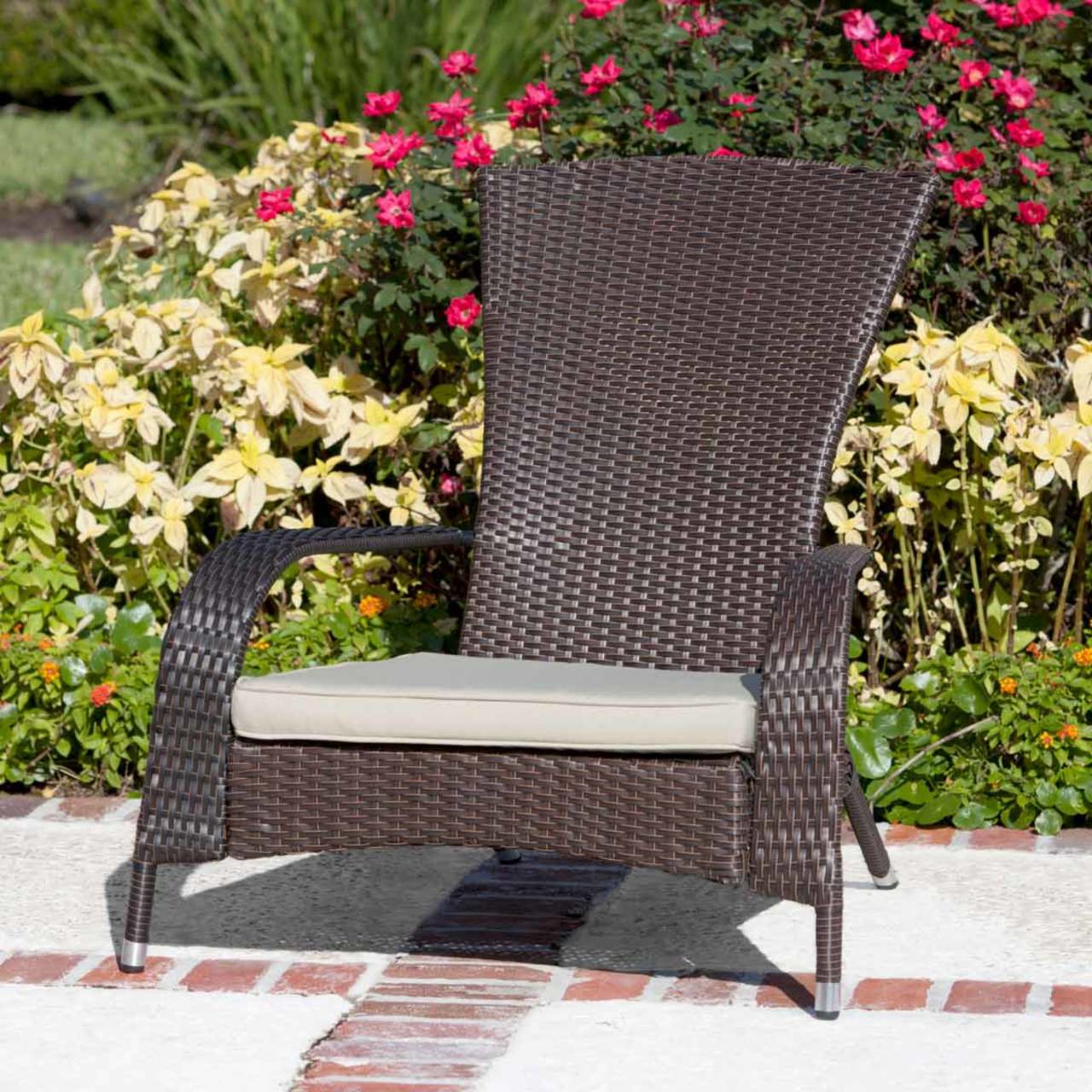 Adirondack Mocha Wicker Chair