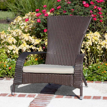 Adirondack Mocha Wicker Chair