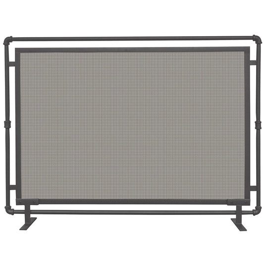 Single Panel Olde World Iron Industrial Style Screen