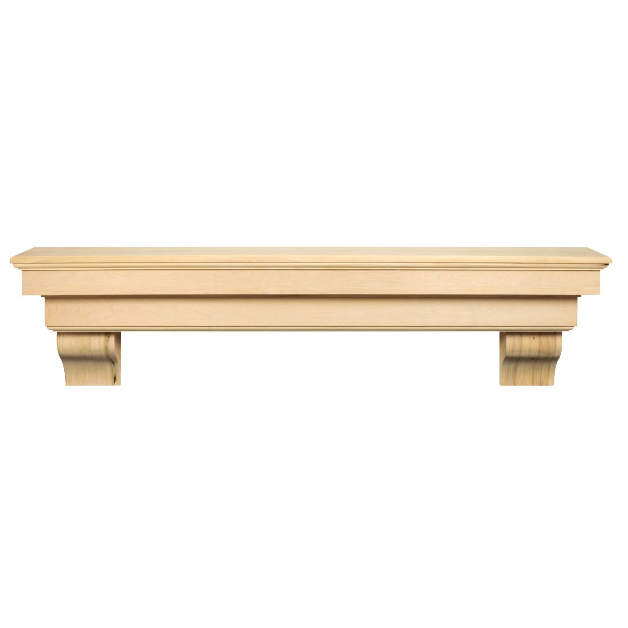 60" Auburn Unfinished Fireplace Shelf by Pearl Mantels