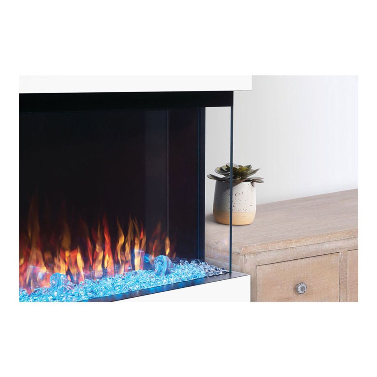Napoleon Trivista 60 3-Sided Built-In Electric Linear Fireplace - NEFB60H-3SV