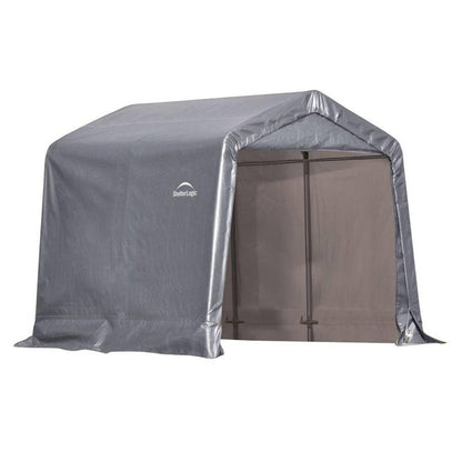 ShelterLogic 8 x 8 x 8 Heavy-Duty Gray Storage Shed-in-a-Box - 70423