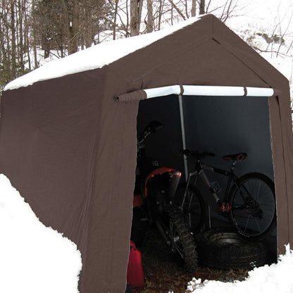 King Canopy  7' x 12' Brown Storage Garage